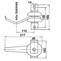 Троллеедержатель ДТ-12Б-1 У1