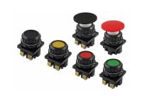 Кнопка КЕ 021 красный гриб 2 исполнение (1з+1р)