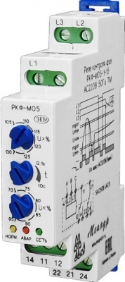 Реле контроля фаз РКФ-М05-1-15 АС415В